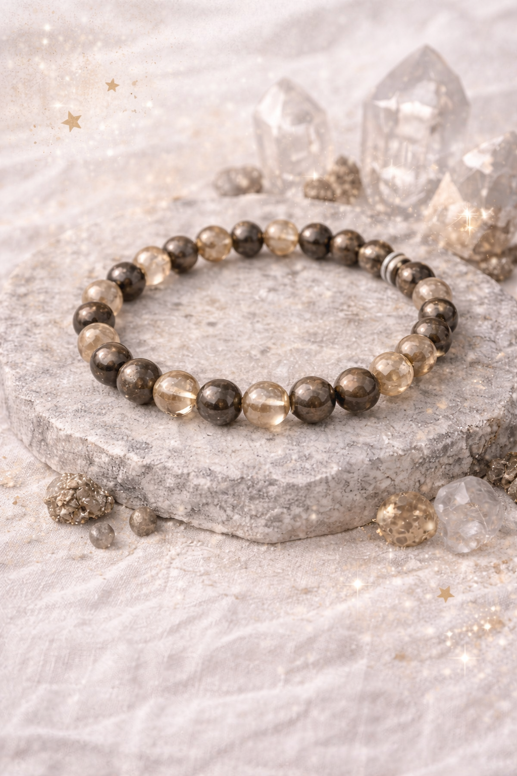 Bracelet Pyrite et Citrine