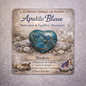 Galet Coeur Apatite Bleue