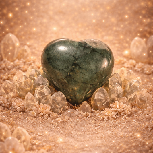 Galet coeur Jade